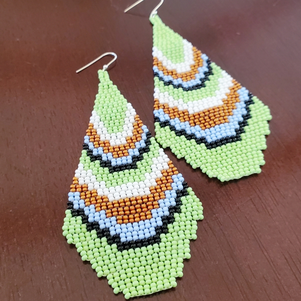 Handmade earrings by @parcelandpart